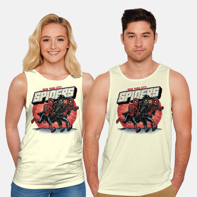 New York City Spiders-Unisex-Basic-Tank-glitchygorilla