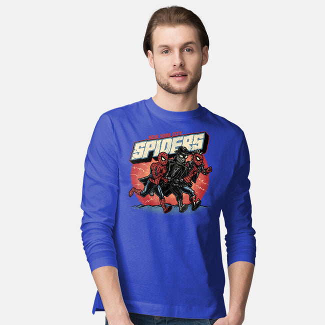 New York City Spiders-Mens-Long Sleeved-Tee-glitchygorilla