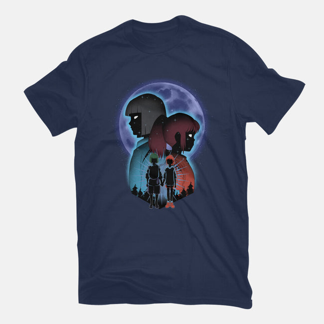 Dragon And Dreamer Moonlight-Womens-Basic-Tee-Astrobot Invention