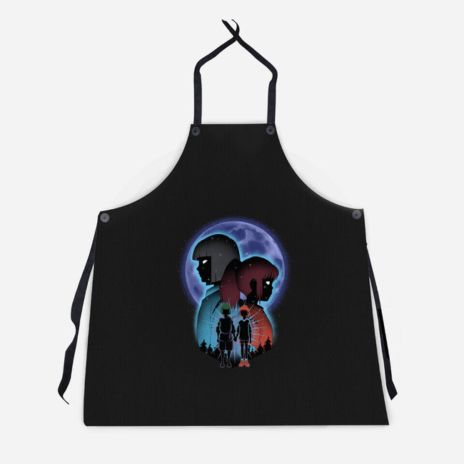 Dragon And Dreamer Moonlight-Unisex-Kitchen-Apron-Astrobot Invention