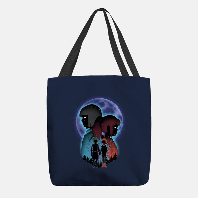 Dragon And Dreamer Moonlight-None-Basic Tote-Bag-Astrobot Invention