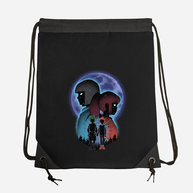 Dragon And Dreamer Moonlight-None-Drawstring-Bag-Astrobot Invention