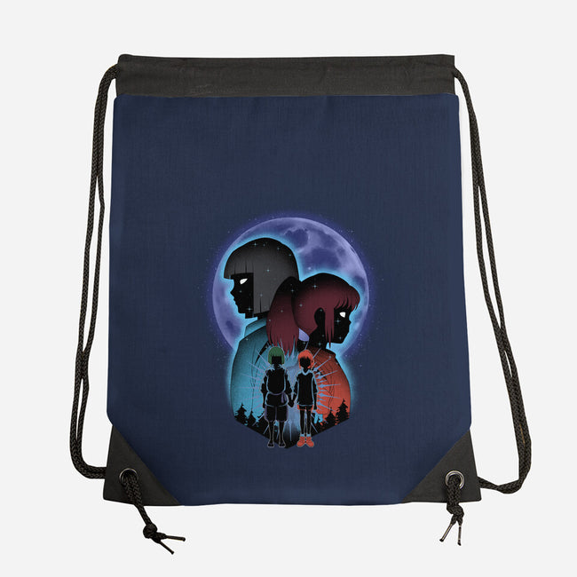 Dragon And Dreamer Moonlight-None-Drawstring-Bag-Astrobot Invention