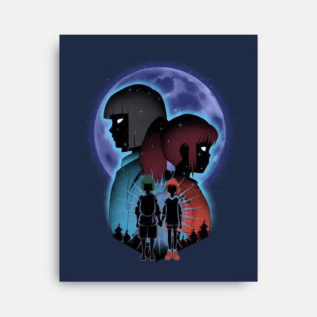 Dragon And Dreamer Moonlight-None-Stretched-Canvas-Astrobot Invention