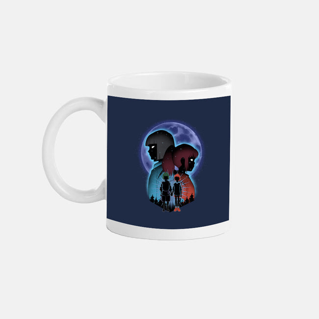 Dragon And Dreamer Moonlight-None-Mug-Drinkware-Astrobot Invention