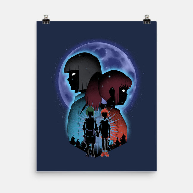 Dragon And Dreamer Moonlight-None-Matte-Poster-Astrobot Invention