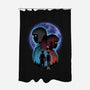 Dragon And Dreamer Moonlight-None-Polyester-Shower Curtain-Astrobot Invention