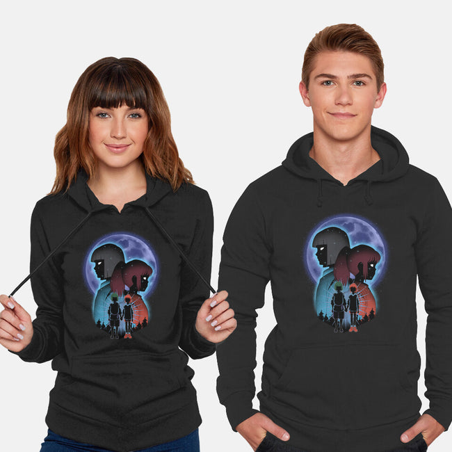 Dragon And Dreamer Moonlight-Unisex-Pullover-Sweatshirt-Astrobot Invention