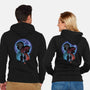 Dragon And Dreamer Moonlight-Unisex-Zip-Up-Sweatshirt-Astrobot Invention