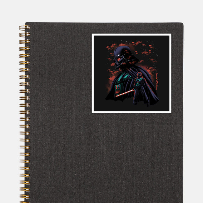 Dark Lord Nightsky Lineart-None-Glossy-Sticker-Astrobot Invention