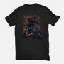Dark Lord Nightsky Lineart-Mens-Basic-Tee-Astrobot Invention