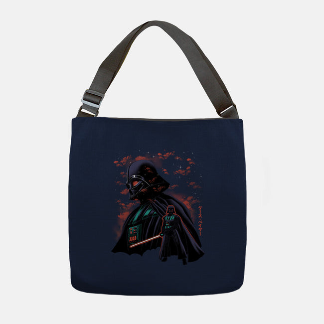 Dark Lord Nightsky Lineart-None-Adjustable Tote-Bag-Astrobot Invention