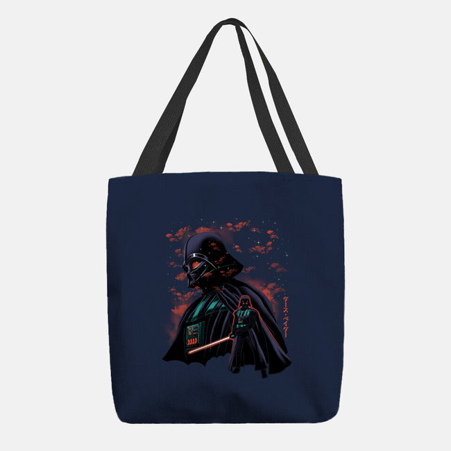 Dark Lord Nightsky Lineart-None-Basic Tote-Bag-Astrobot Invention