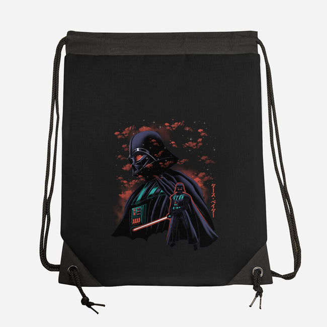 Dark Lord Nightsky Lineart-None-Drawstring-Bag-Astrobot Invention