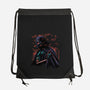 Dark Lord Nightsky Lineart-None-Drawstring-Bag-Astrobot Invention