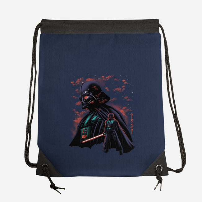 Dark Lord Nightsky Lineart-None-Drawstring-Bag-Astrobot Invention