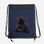 Dark Lord Nightsky Lineart-None-Drawstring-Bag-Astrobot Invention