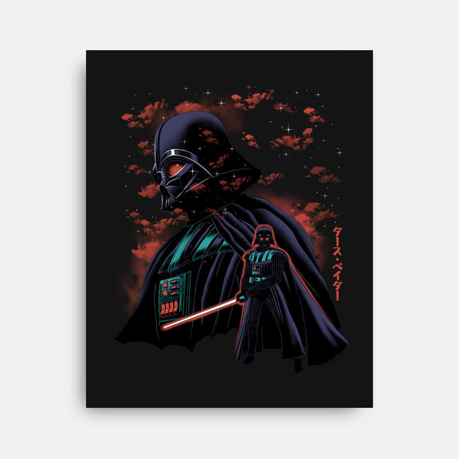 Dark Lord Nightsky Lineart-None-Stretched-Canvas-Astrobot Invention