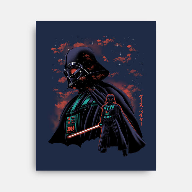 Dark Lord Nightsky Lineart-None-Stretched-Canvas-Astrobot Invention