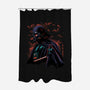 Dark Lord Nightsky Lineart-None-Polyester-Shower Curtain-Astrobot Invention