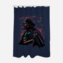 Dark Lord Nightsky Lineart-None-Polyester-Shower Curtain-Astrobot Invention
