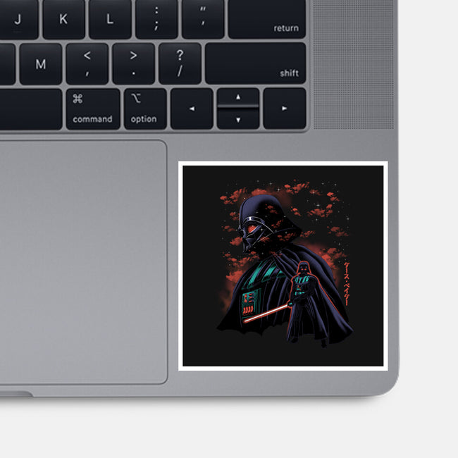 Dark Lord Nightsky Lineart-None-Glossy-Sticker-Astrobot Invention
