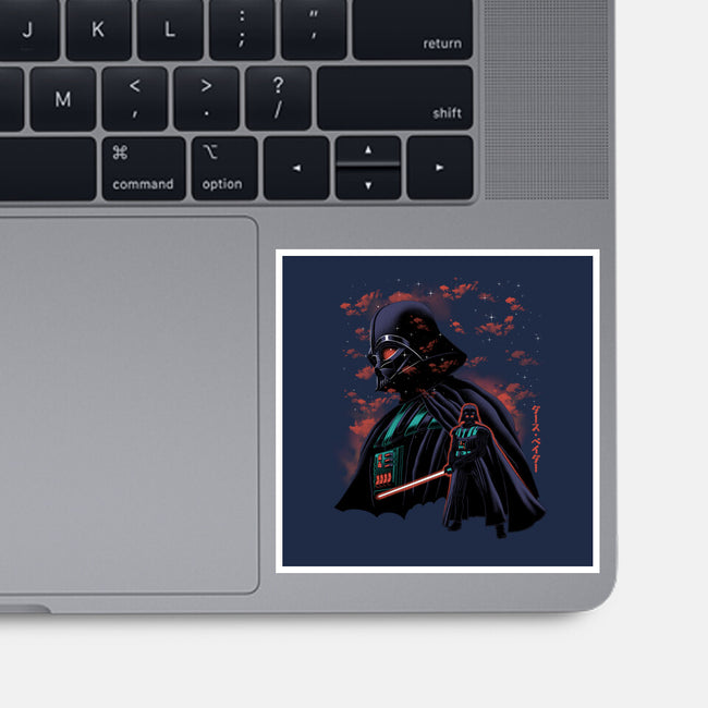 Dark Lord Nightsky Lineart-None-Glossy-Sticker-Astrobot Invention