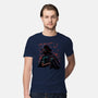 Dark Lord Nightsky Lineart-Mens-Premium-Tee-Astrobot Invention