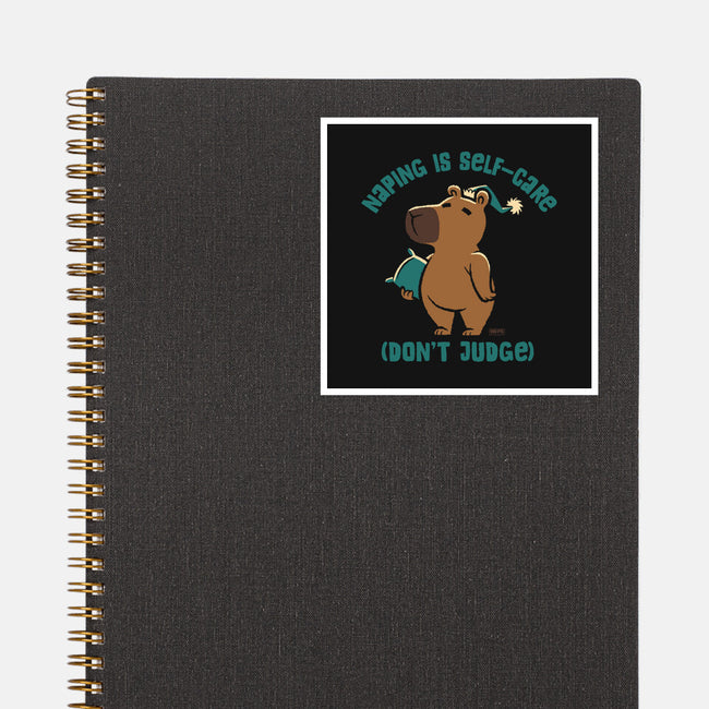 Napping Is Selfcare-None-Glossy-Sticker-worlddominationforcats