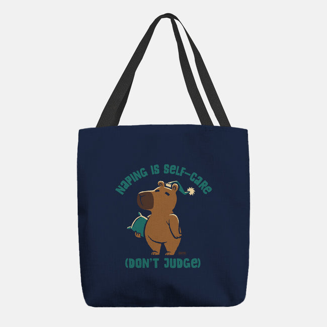 Napping Is Selfcare-None-Basic Tote-Bag-worlddominationforcats