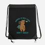 Napping Is Selfcare-None-Drawstring-Bag-worlddominationforcats