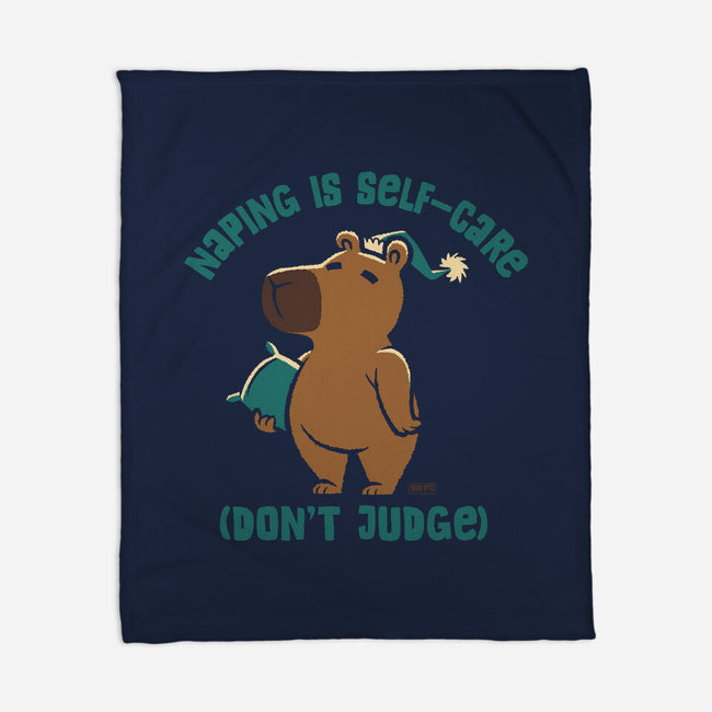 Napping Is Selfcare-None-Fleece-Blanket-worlddominationforcats
