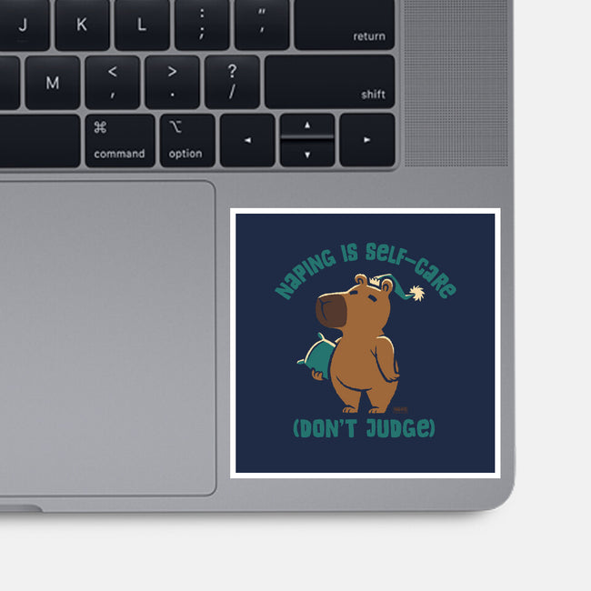 Napping Is Selfcare-None-Glossy-Sticker-worlddominationforcats