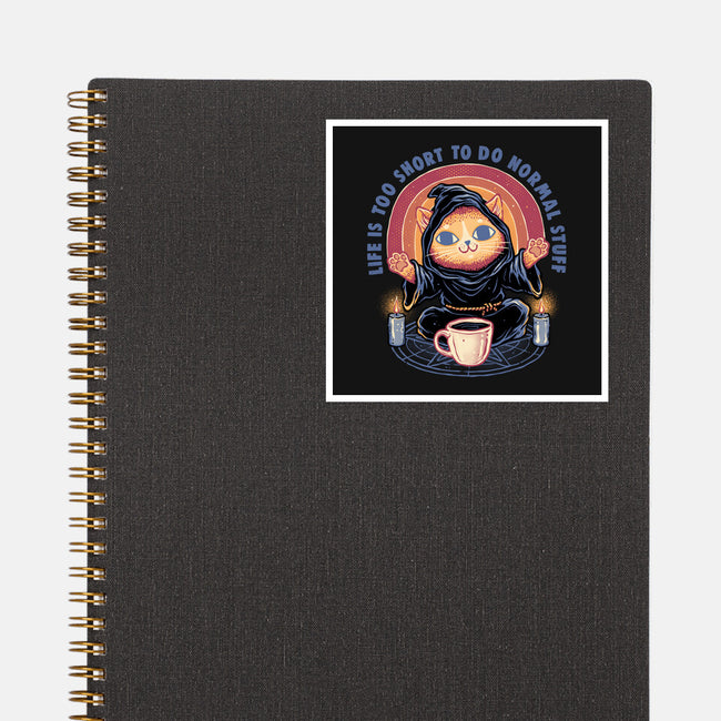 Don't Do Normal Stuff-None-Glossy-Sticker-glitchygorilla