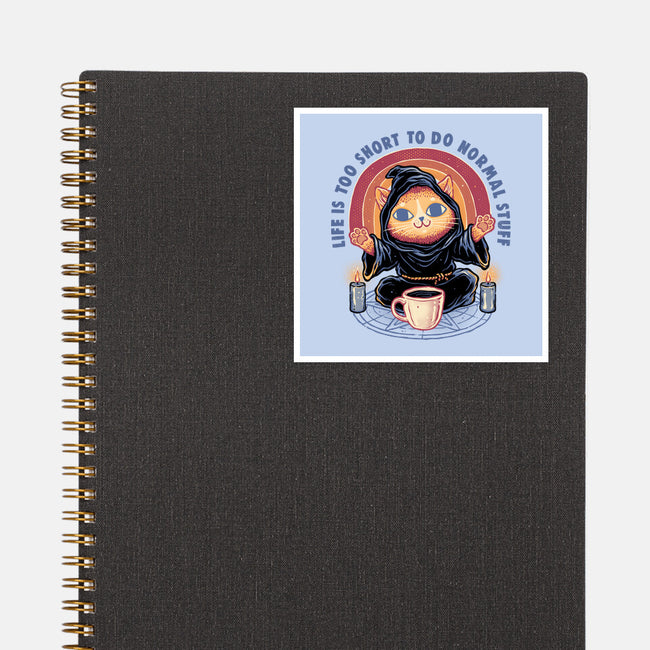 Don't Do Normal Stuff-None-Glossy-Sticker-glitchygorilla