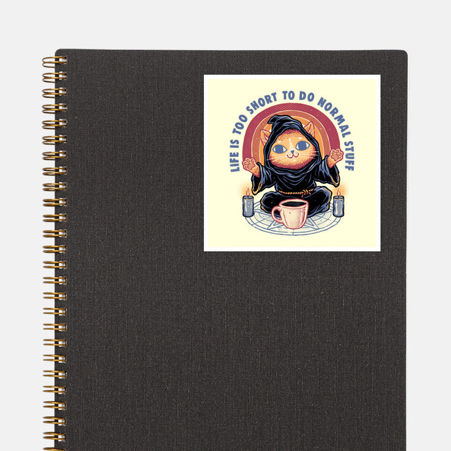 Don't Do Normal Stuff-None-Glossy-Sticker-glitchygorilla