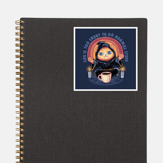 Don't Do Normal Stuff-None-Glossy-Sticker-glitchygorilla