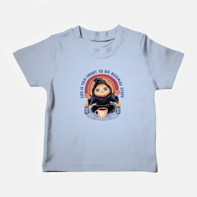 Don't Do Normal Stuff-Baby-Basic-Tee-glitchygorilla
