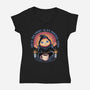 Don't Do Normal Stuff-Womens-V-Neck-Tee-glitchygorilla