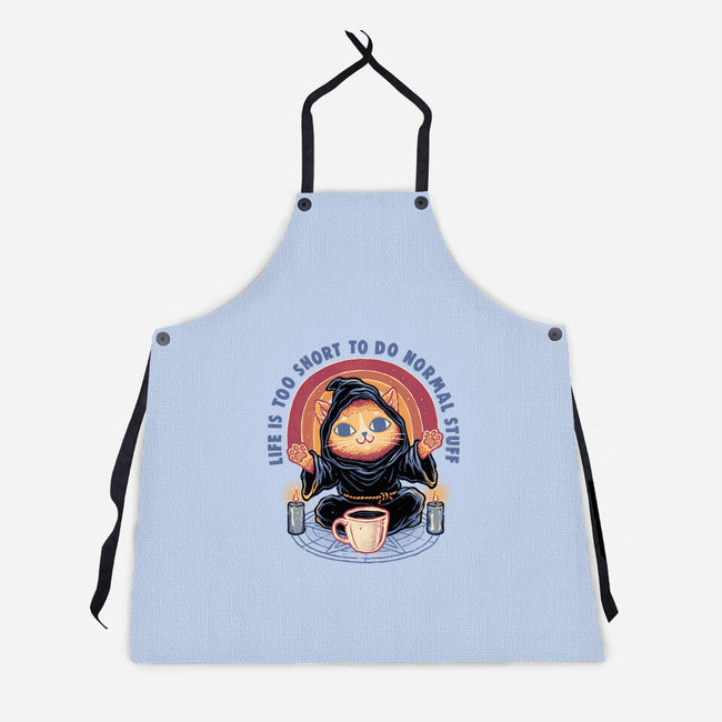 Don't Do Normal Stuff-Unisex-Kitchen-Apron-glitchygorilla
