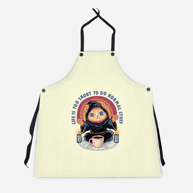 Don't Do Normal Stuff-Unisex-Kitchen-Apron-glitchygorilla