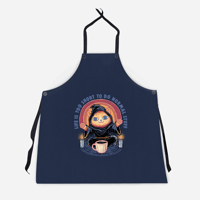Don't Do Normal Stuff-Unisex-Kitchen-Apron-glitchygorilla