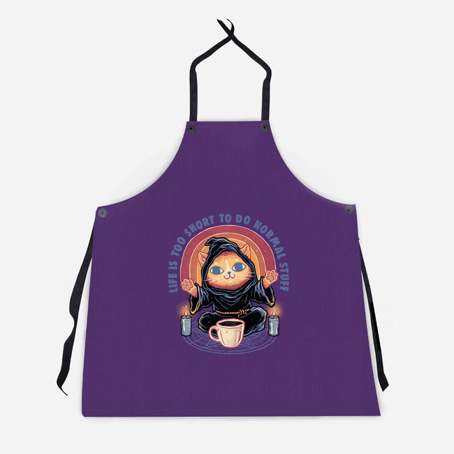 Don't Do Normal Stuff-Unisex-Kitchen-Apron-glitchygorilla