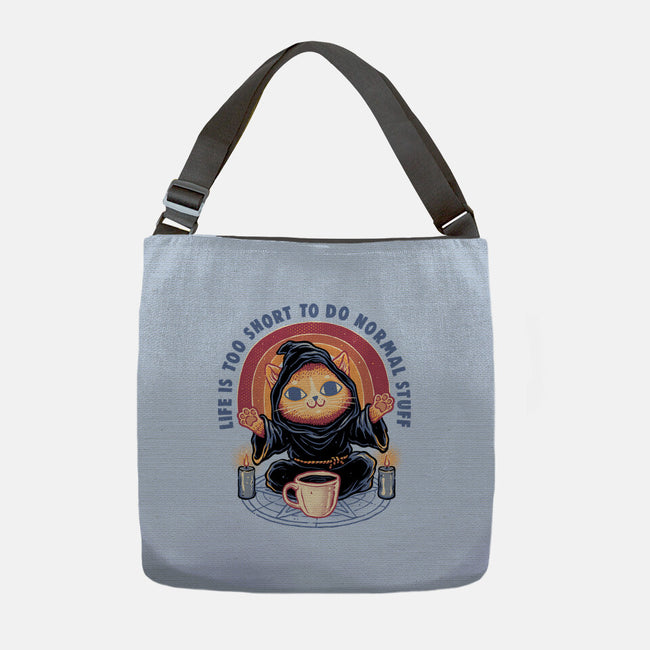 Don't Do Normal Stuff-None-Adjustable Tote-Bag-glitchygorilla