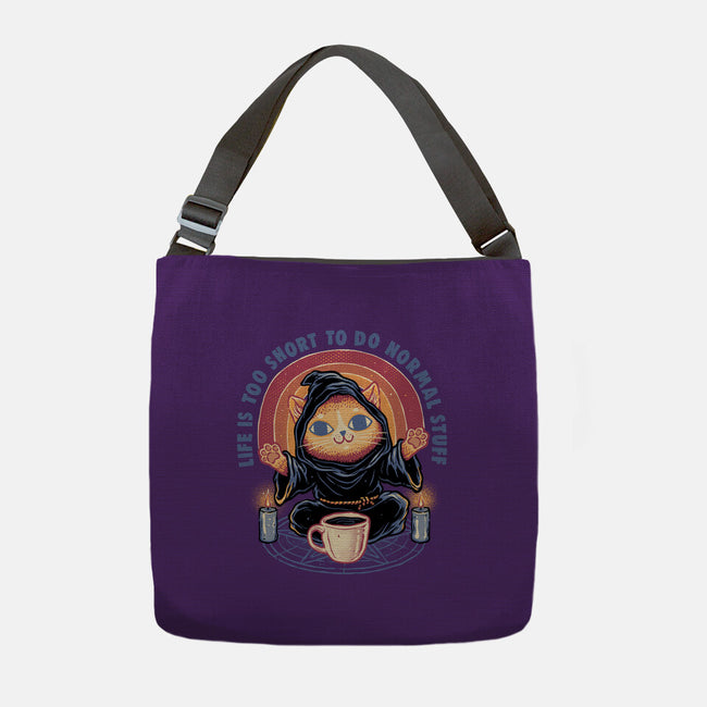 Don't Do Normal Stuff-None-Adjustable Tote-Bag-glitchygorilla
