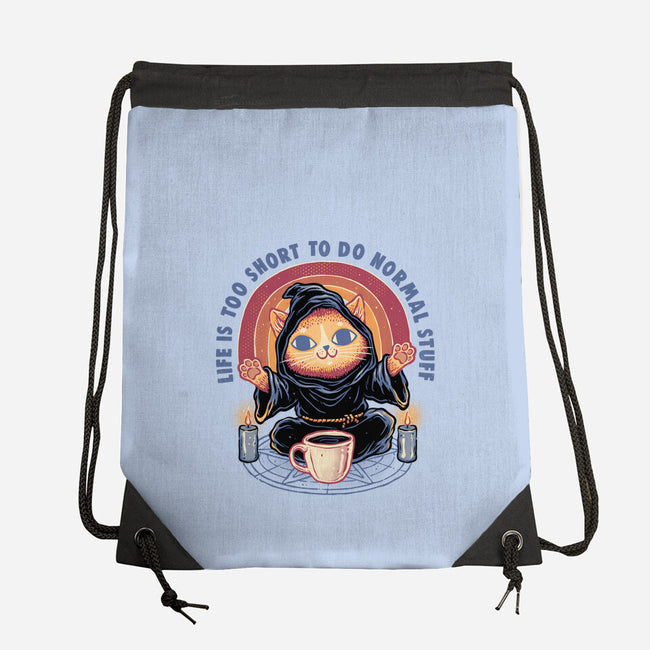 Don't Do Normal Stuff-None-Drawstring-Bag-glitchygorilla