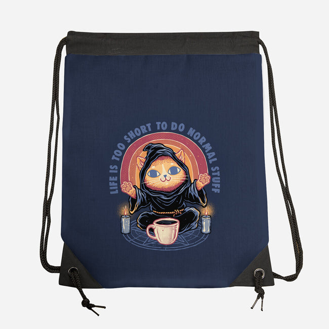Don't Do Normal Stuff-None-Drawstring-Bag-glitchygorilla