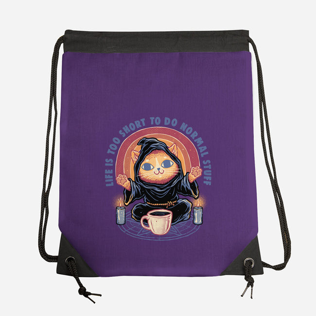 Don't Do Normal Stuff-None-Drawstring-Bag-glitchygorilla