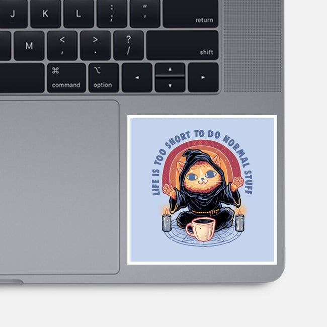 Don't Do Normal Stuff-None-Glossy-Sticker-glitchygorilla