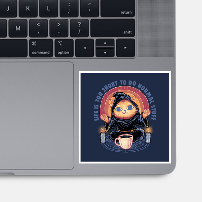 Don't Do Normal Stuff-None-Glossy-Sticker-glitchygorilla